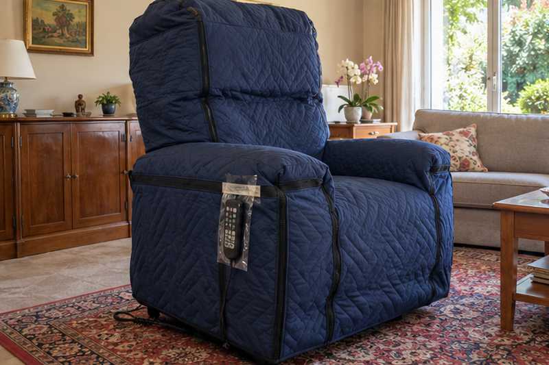 Fauteuil releveur emballé sous housse zippée